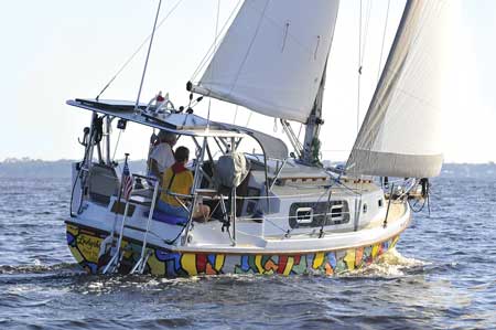 Ladyship under sail