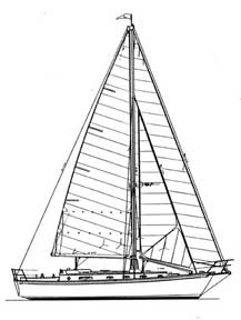 38-foot cutter drawing