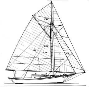 37-foot triple-headsail sloop