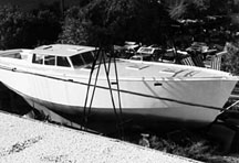 The Alaska 43 with double-chine steel hull