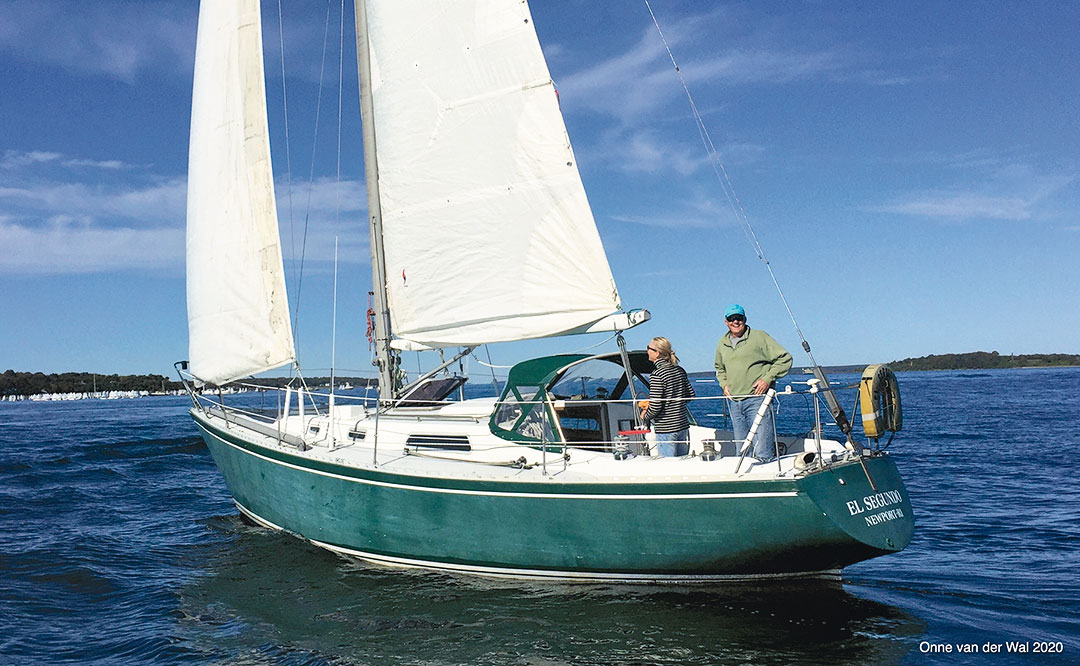 Onne van der Wal sailing Tenley