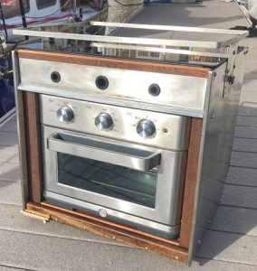 new galley stove and oven conversion