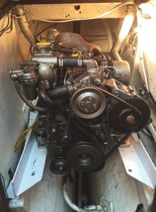 the old Yanmar was replacedwith a rebuilt one.