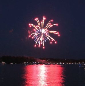 Fourth of July festivities and  reworkswere the reward after a successful
Chesapeake Bay cruise.