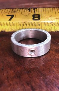 John initially used 1-inchPVC pipe to make the rings, later switching to aluminum pipe to hold heavier items.
