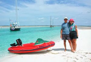 The author and his wife, Ellen, enjoy the warmerweather down south.