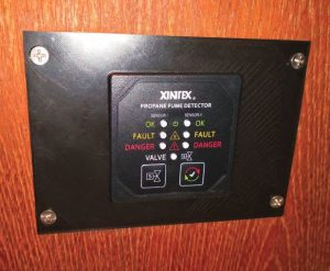When a new propane alarm was fitted, a custom 3D printed mounting plate was the perfect solution.