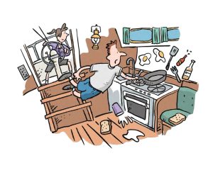 cooking on a boat